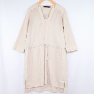 Zara Basic | Oversized BOHO Cinched Tunic Dress